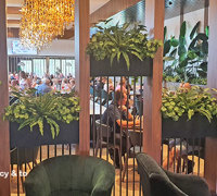 New extensions at large Club feature lush greenery...