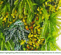 Artificial Green Wall to hide an unwanted balcony window...