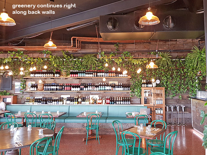 Green-Theme for funky urban bar