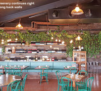 Green-Theme for funky urban bar