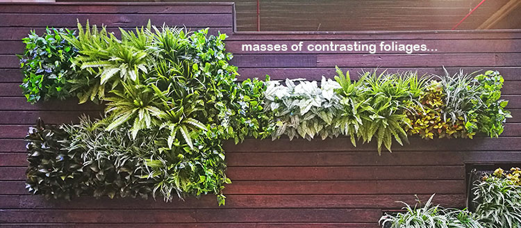 Artificial Green Walls in Shopping Mall
