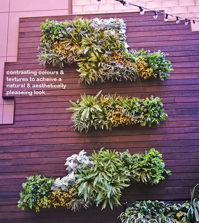 Artificial Green Walls in Shopping Mall