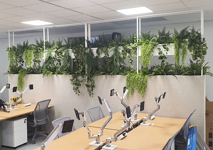 New offices with a green shine...
