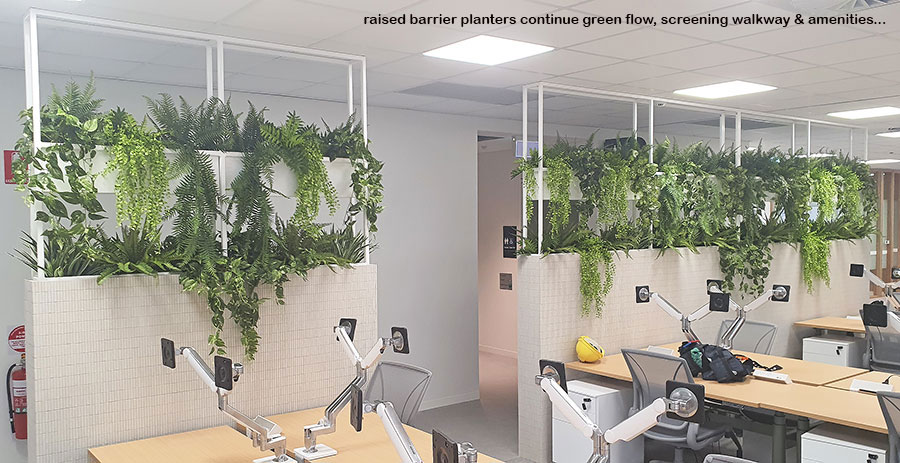 New offices with a green shine...