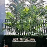 Green balcony privacy screen with UV-treated palms poplet image 4