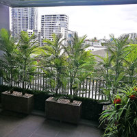 Green balcony privacy screen with UV-treated palms poplet image 3