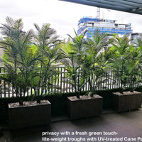 Green balcony privacy screen with UV-treated palms poplet image 1