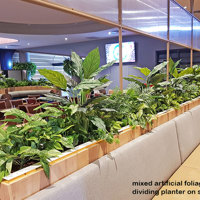 Football Clubhouse uses artificial greenery to set-off beautiful custom-built planters poplet image 6