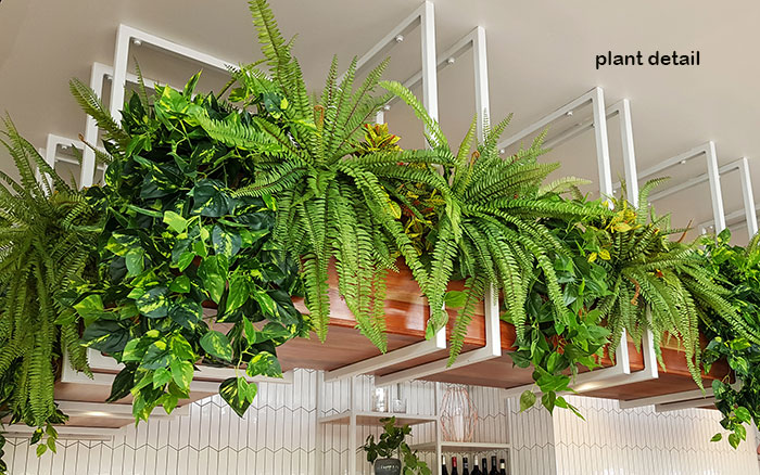 New Tavern uses artificial greenery- lots! image 10