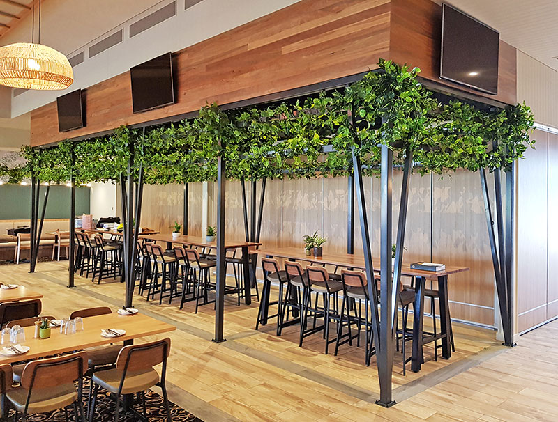 New Tavern uses artificial greenery- lots! image 5