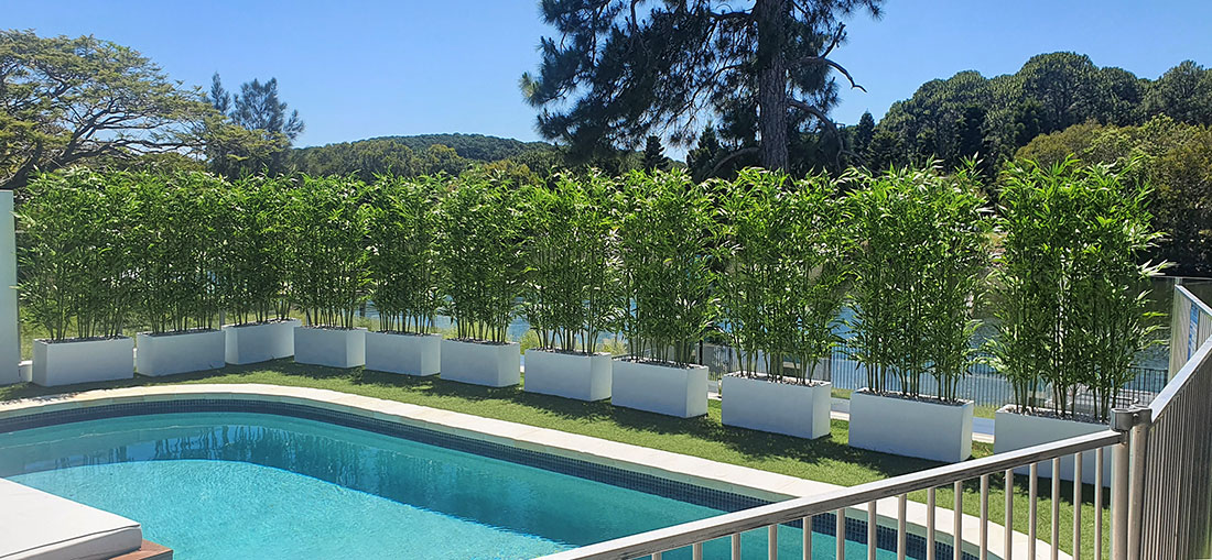 poolside bamboo privacy screen