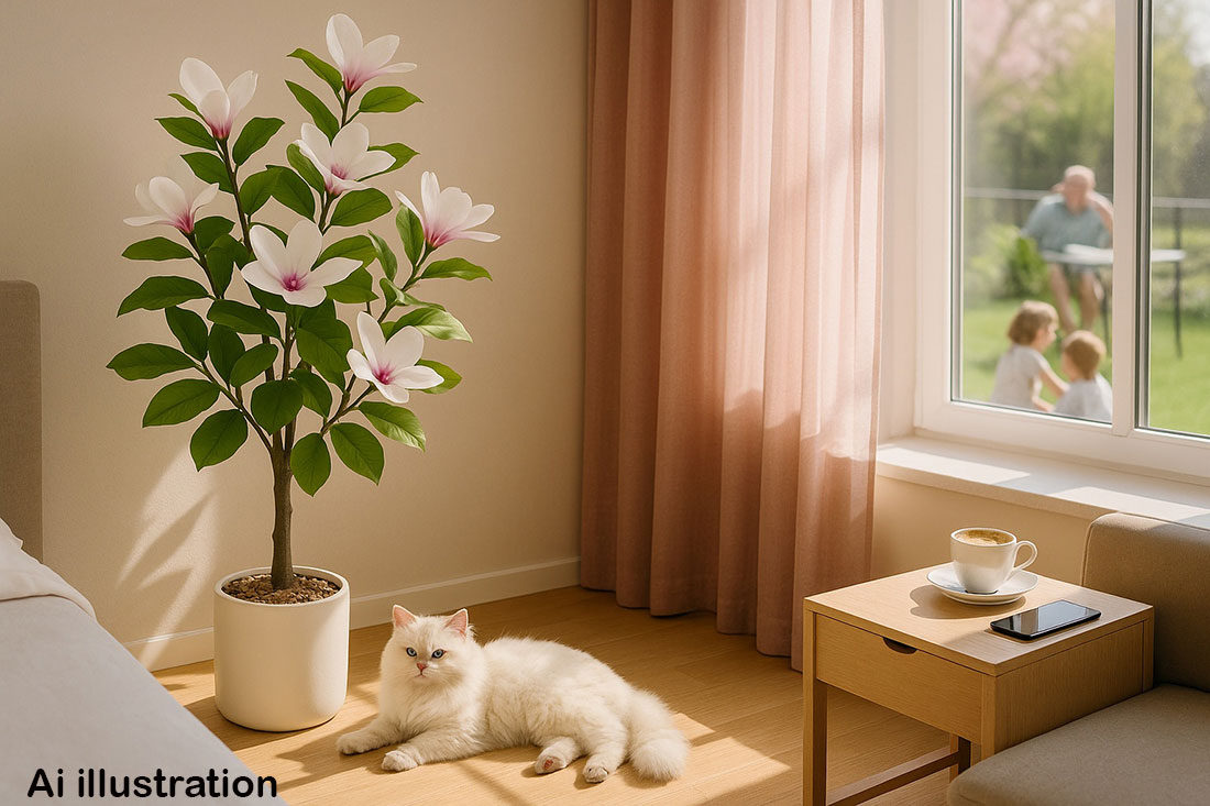 Mini-Magnolia 1.3m white-green
