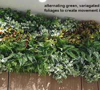 Artificial Green Walls brighten up Food Court entrance in Shopping Mall...