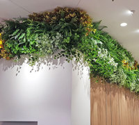 Artificial Green Walls brighten up Food Court entrance in Shopping Mall...