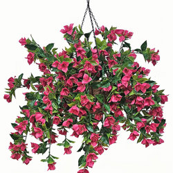 Hanging Baskets- Bougainvillea UV- med - artificial plants, flowers & trees - image 2