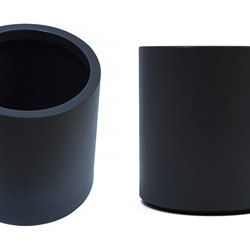 Planters- Cylinder Pot lge -black - artificial plants, flowers & trees - image 7
