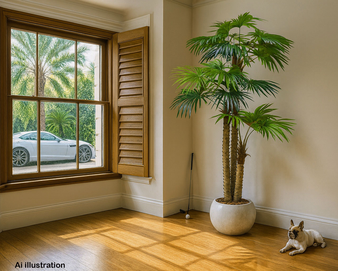 Fan Palm 2.4m [lge foliage]