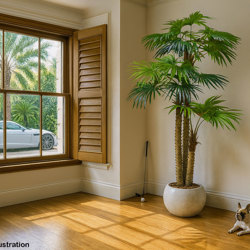 Fan Palm 2.4m [lge foliage] - artificial plants, flowers & trees - image 5
