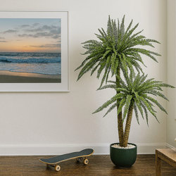 Fern Palm 1.6m dbl-stem  - artificial plants, flowers & trees - image 1