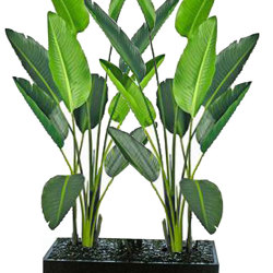 Trough Planters- with Heliconia Palms 1.7m tall  - artificial plants, flowers & trees - image 2