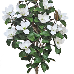 Magnolia deluxe - flowering 1.5m wh-grn  - artificial plants, flowers & trees - image 4