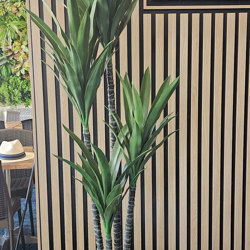 Planters- Cylinder Pot lge -black - artificial plants, flowers & trees - image 1
