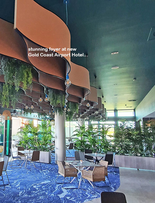 Elegant Foyer at new Airport Hotel...