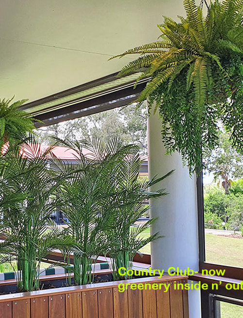 Country Club needed green interior to match exterior setting...