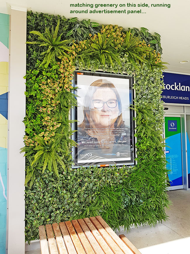 Shopping Mall Entrance finished-off with artificial Green-Wall... image 5