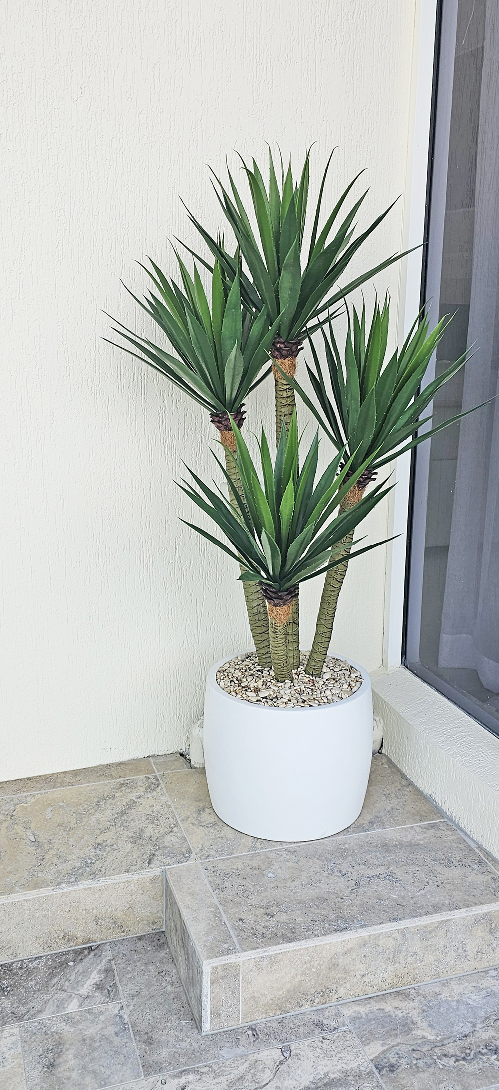 Agave- Spikey Agave Plant UV 1.3m with 4 heads 