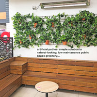 Simple 'Greenification' of Bar area using Vines on wall... poplet image 5