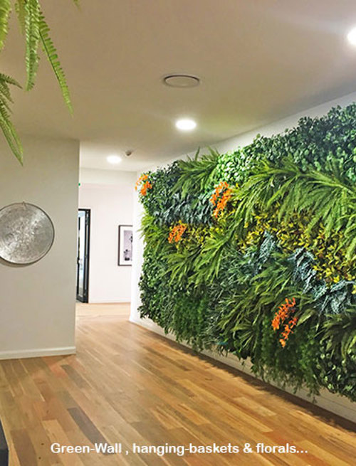Artificial Green Walls, Greenery & Florals in Club Reception