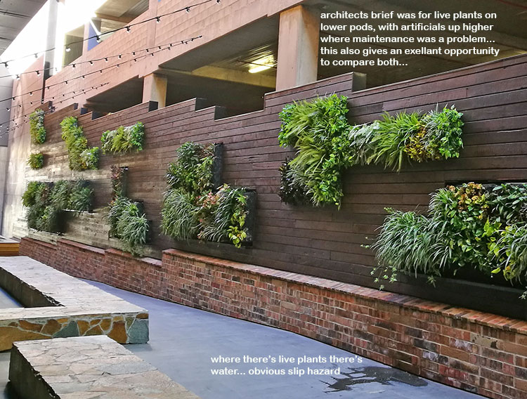 Artificial Green Walls in Shopping Mall image 2