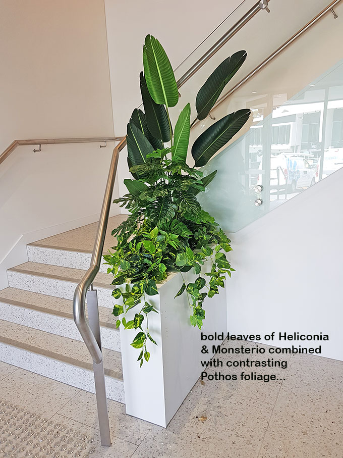 Retro-design Office planters get matching plants image 5