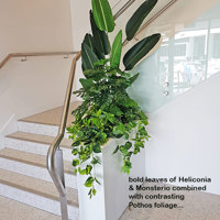 Retro-design Office planters get matching plants poplet image 4